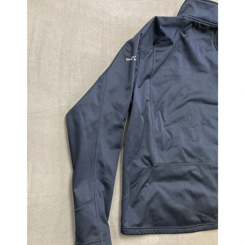 Eddie Bauer Trail Soft Shell Jacket. Navy Blue Mens Size L EB542 Full Zip